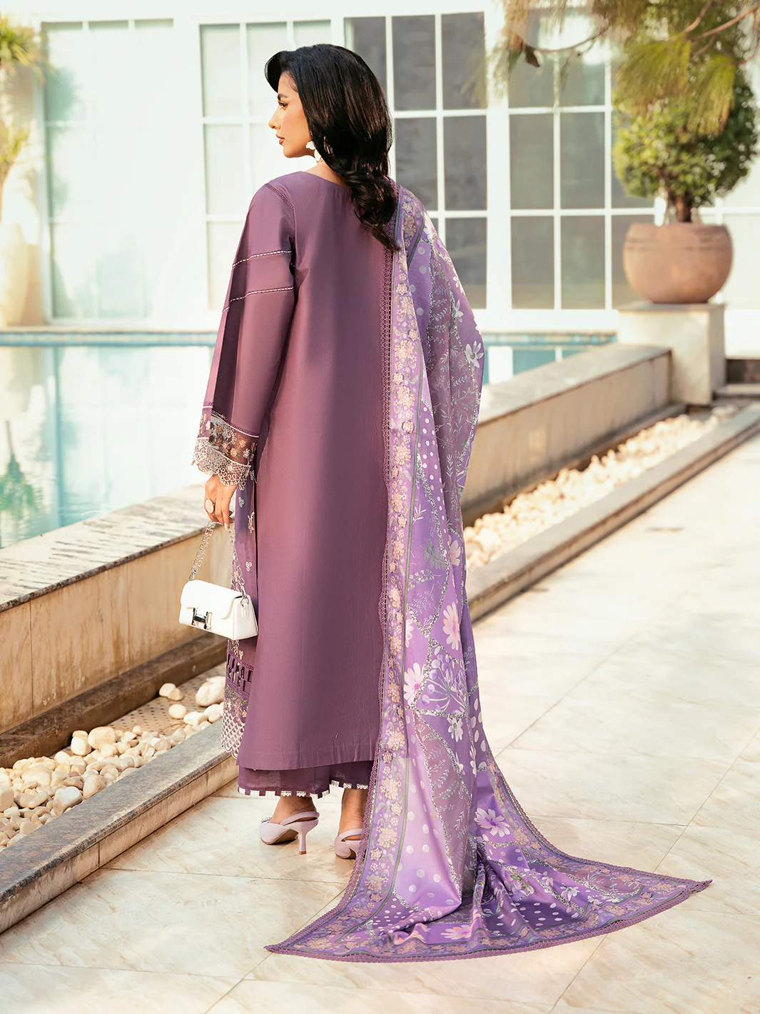 Bin ilyas luxury embroidered lawn collection-4