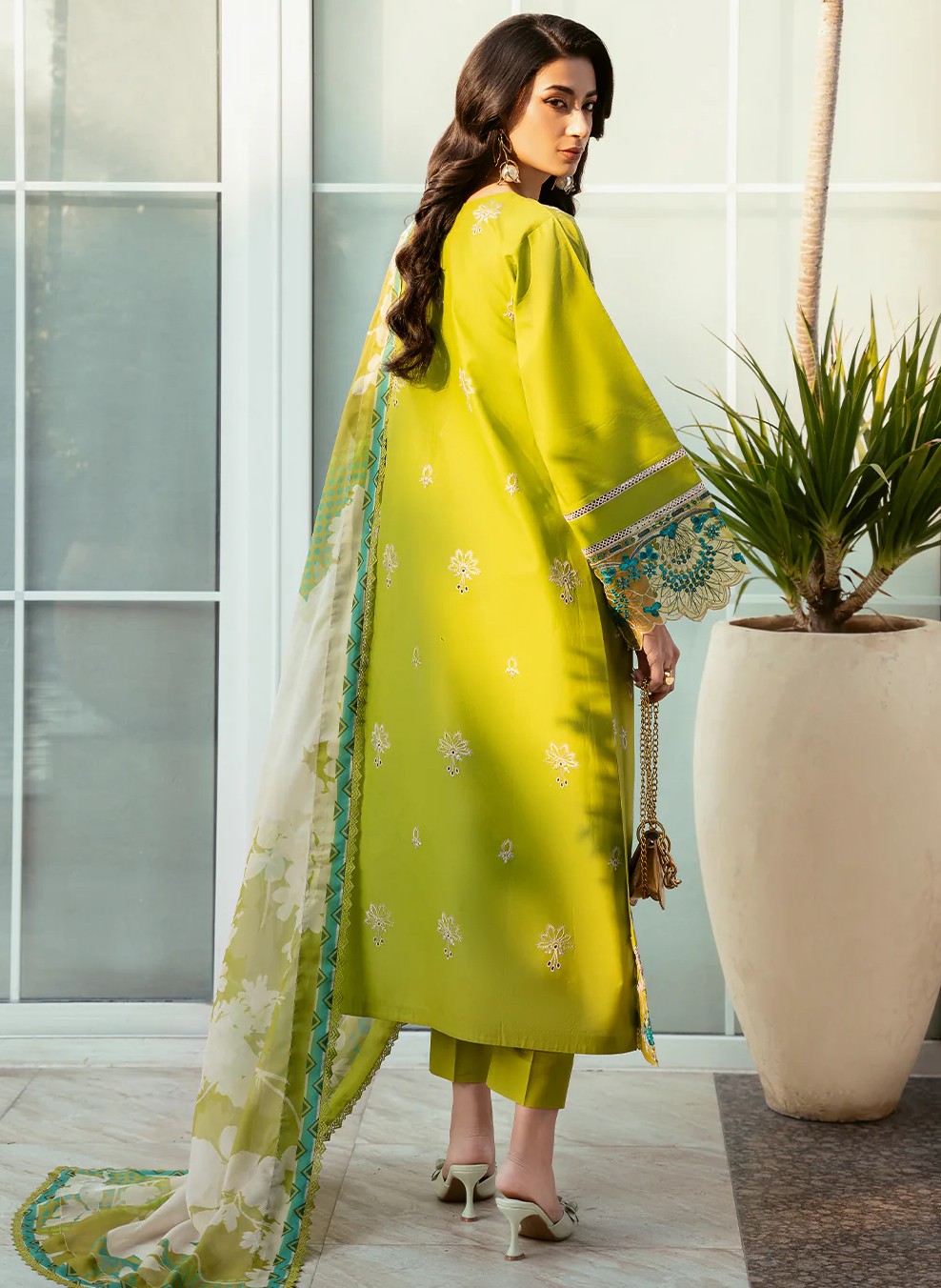 Bin ilyas luxury embroidered lawn collection