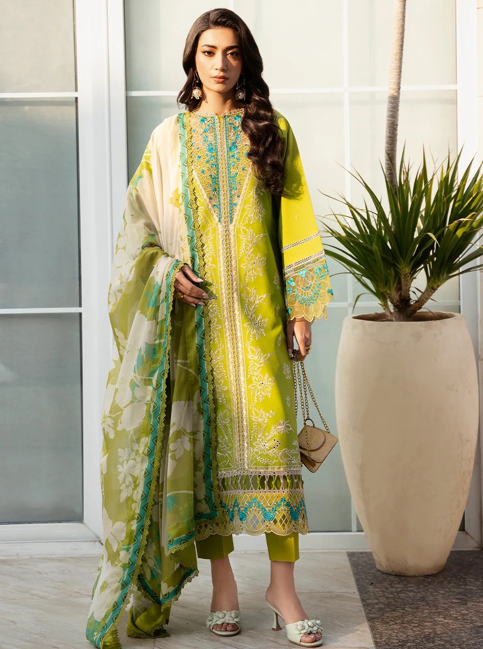 Bin ilyas luxury embroidered lawn collection