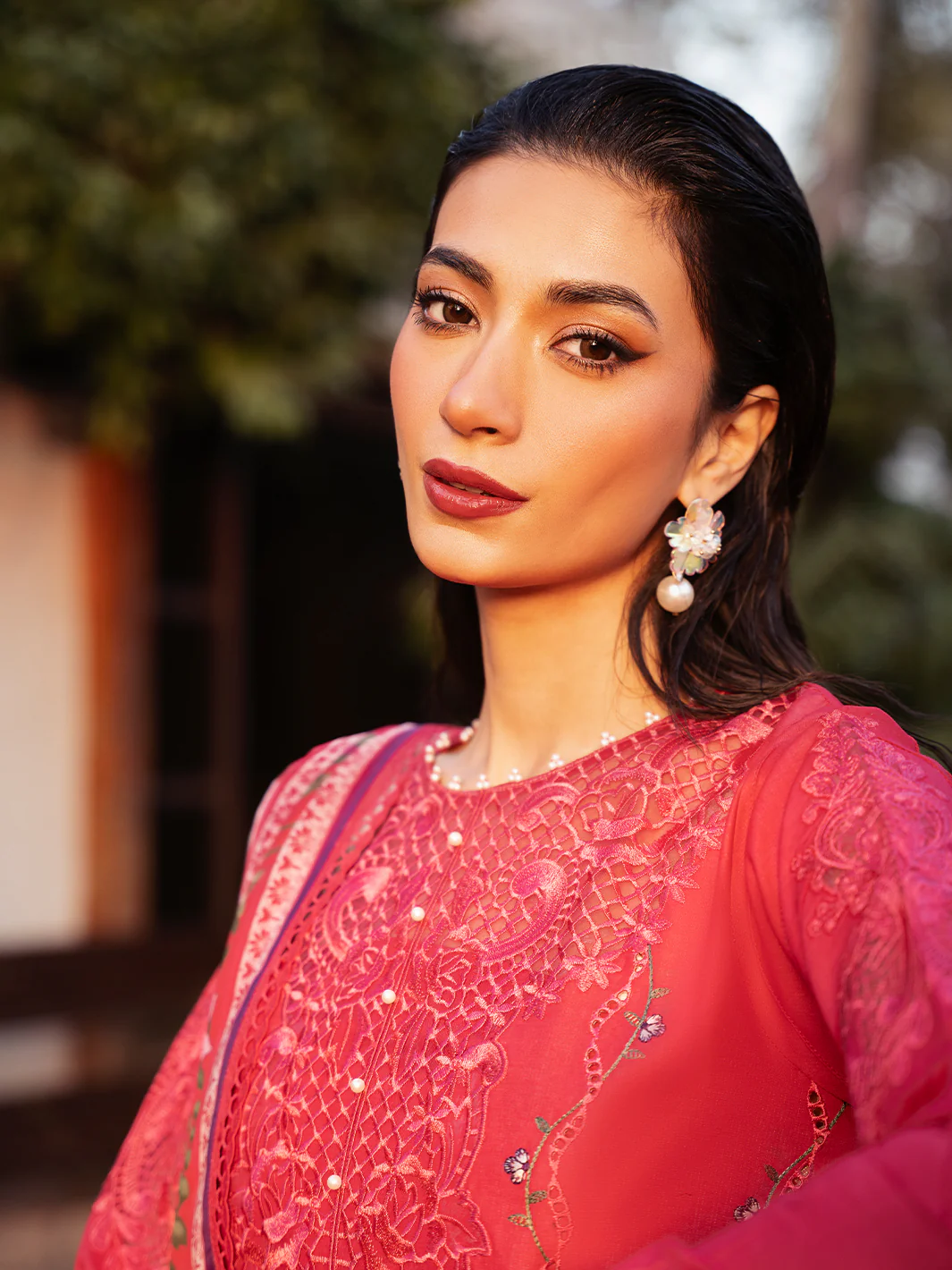 Bin ilyas luxury embroidered lawn collection-5