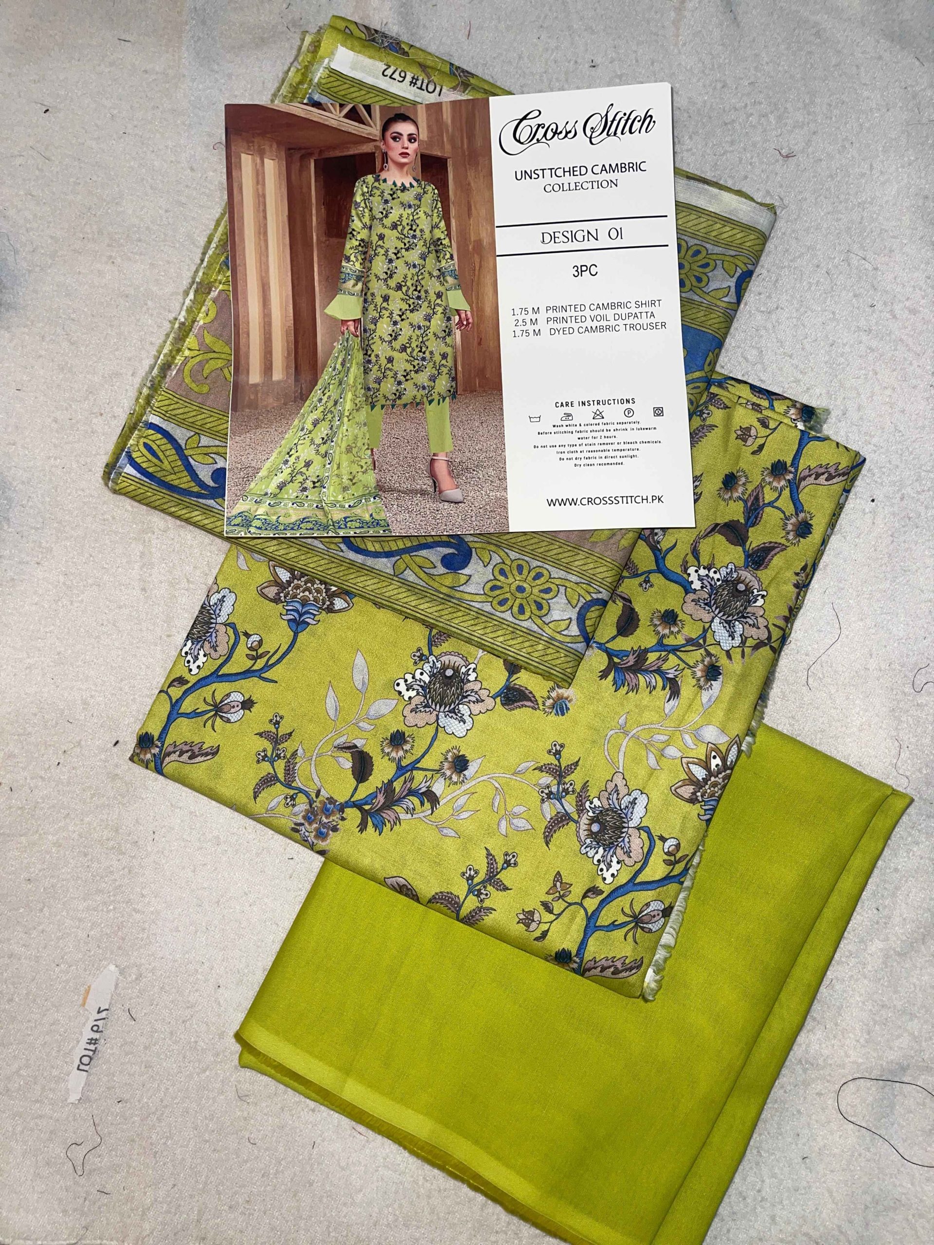 Cross stitch lawn 3pc unstitched-8