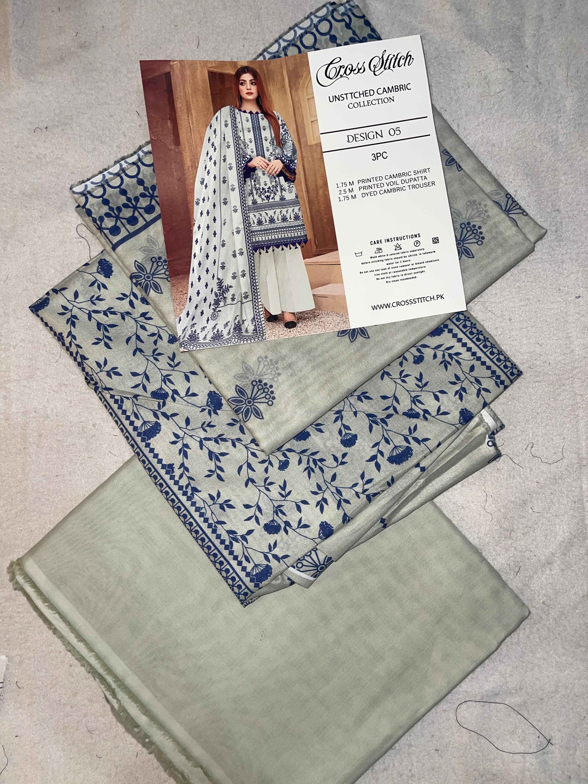 Cross stitch lawn 3pc unstitched-7
