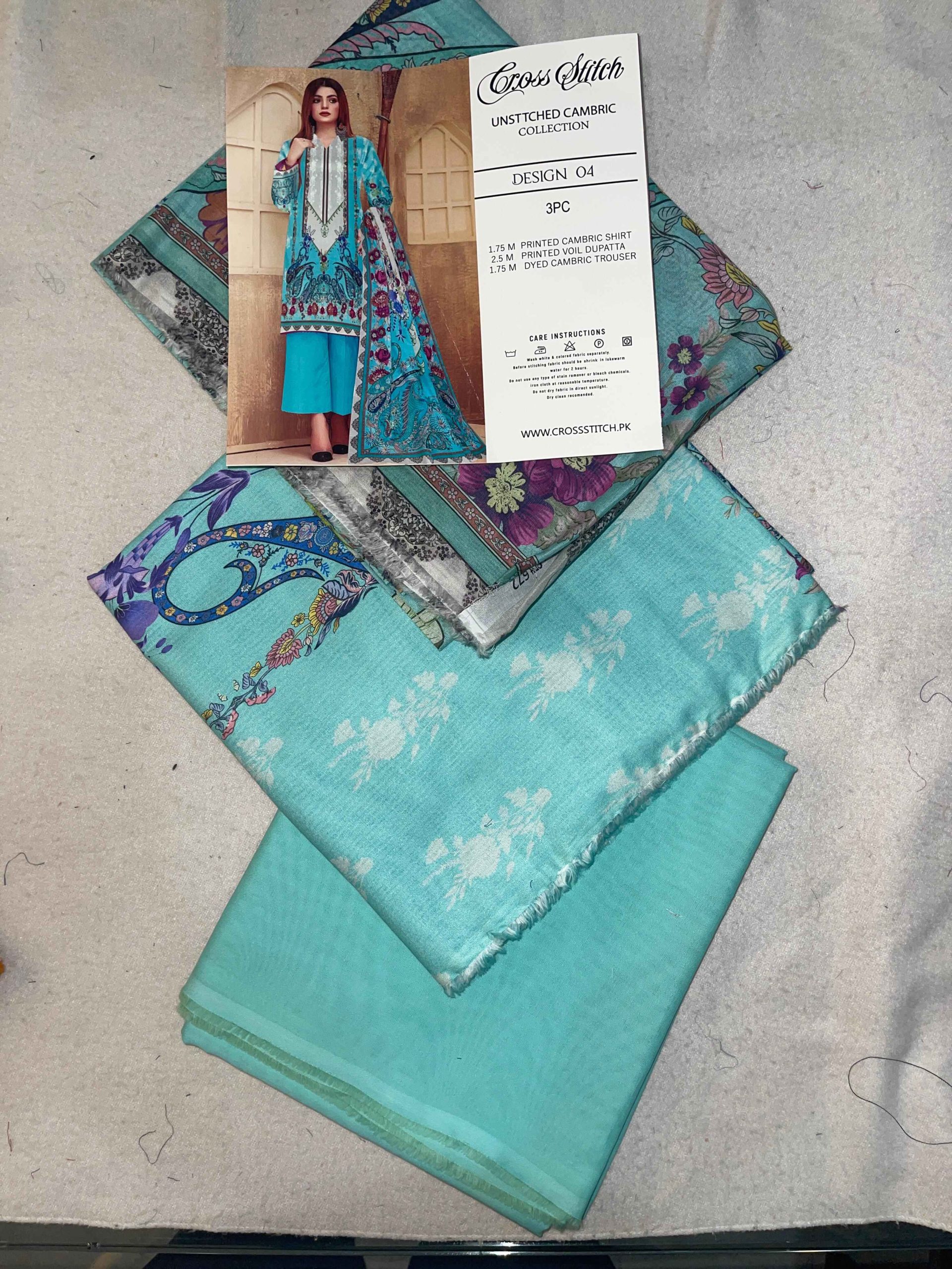 Cross stitch lawn 3pc unstitched-6